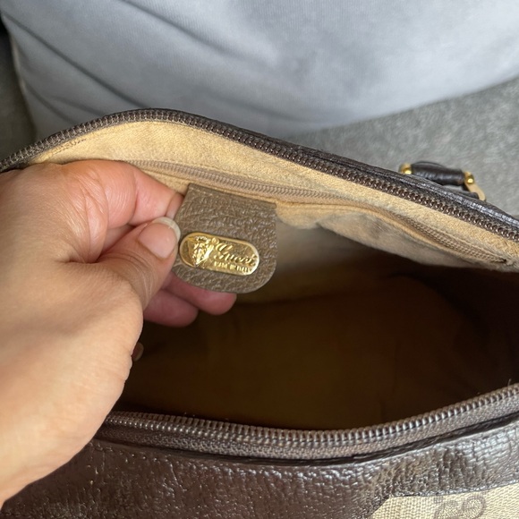 Authentic Gucci vintage web sherry line satchel bag 002.68.0069 (F301) - Picture 15 of 16